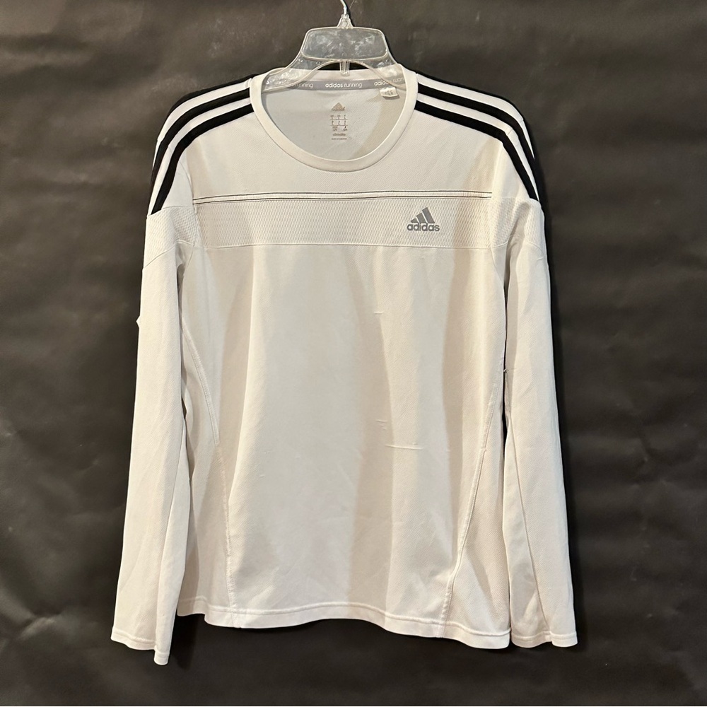 Adidas Men's White Long Sleeve Shirt